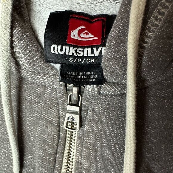Quiksilver Hoodie Sweatshirt Boys Size S Long Sleeve Full Zip - Picture 3 of 6
